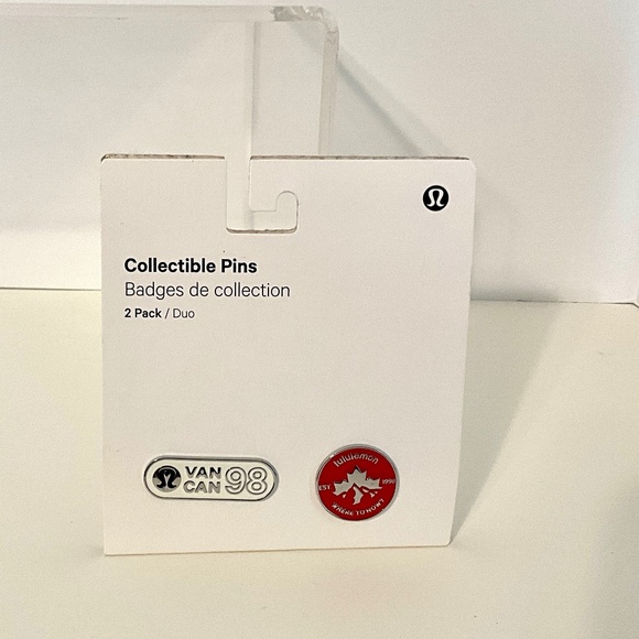 Lululemon Team Canada Olympic Celebration Pins 2 Pack - Picture 1 of 2